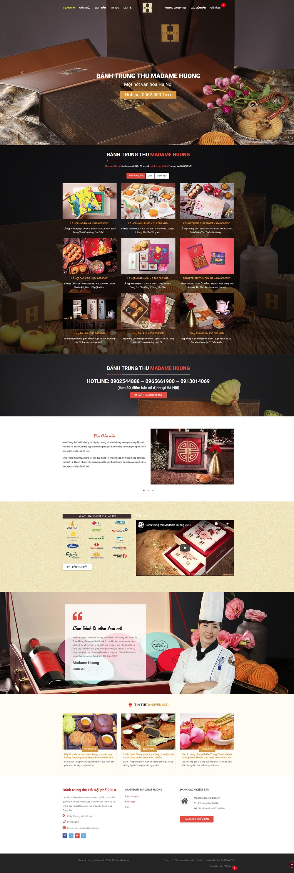 Mẫu website bán hàng đặt sản