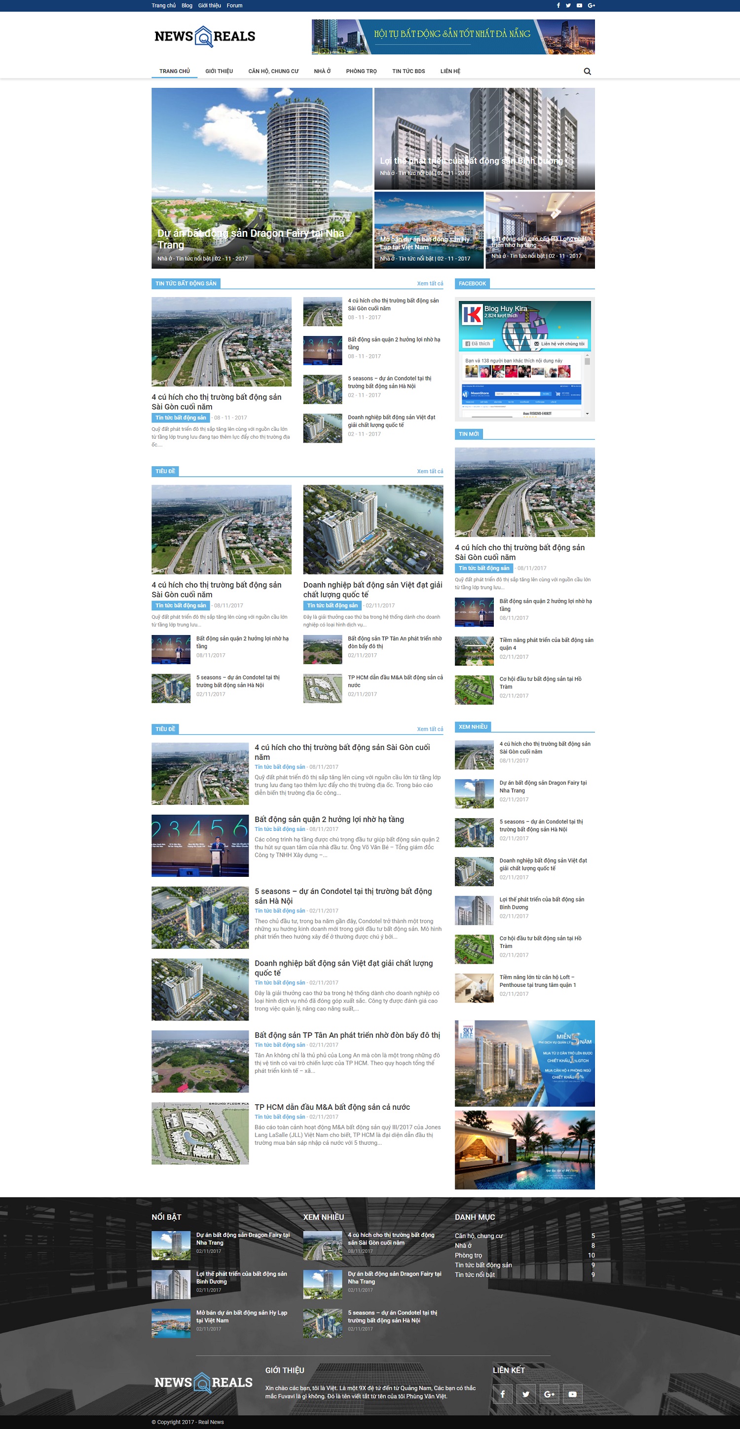 Mẫu website tin tức, tin nhanh