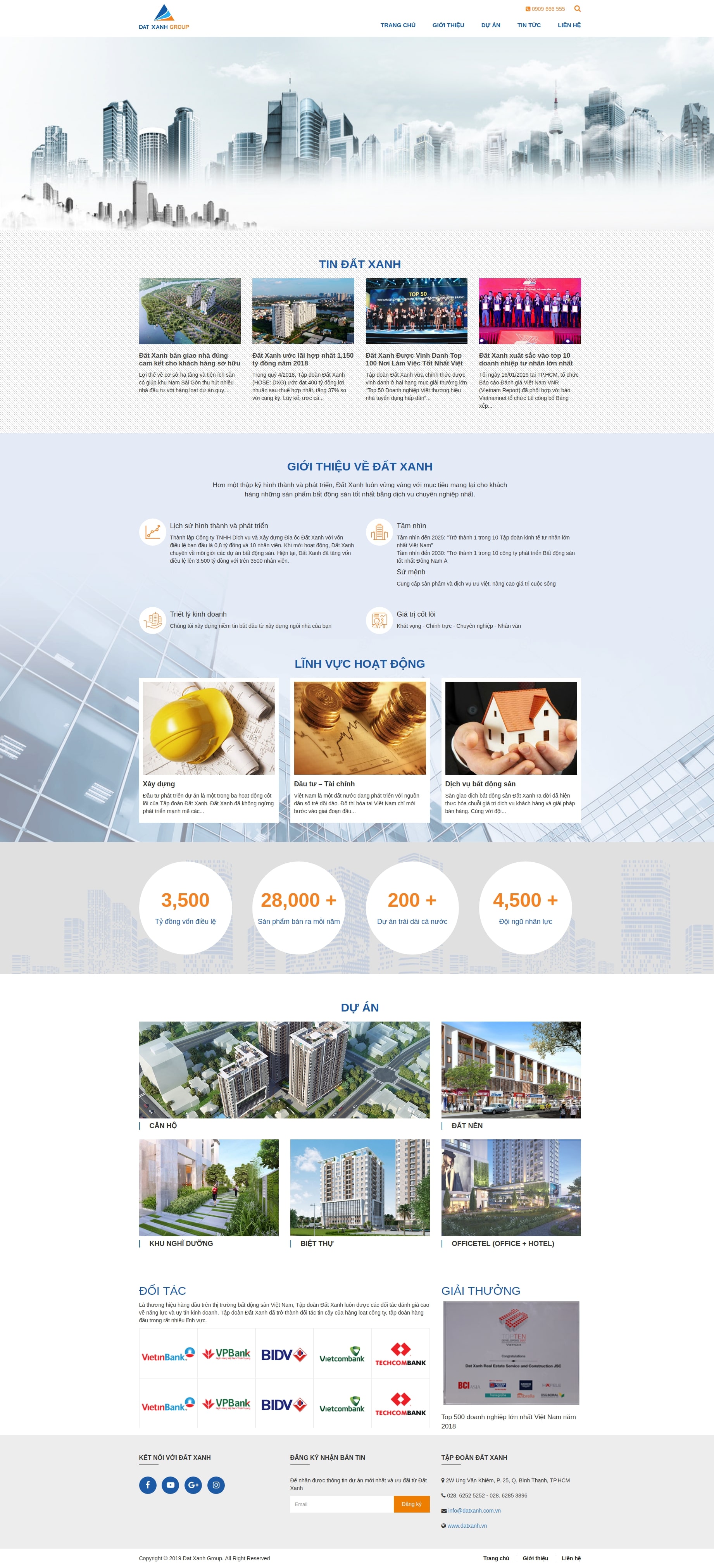 Mẫu website bất động sản giống datxanh